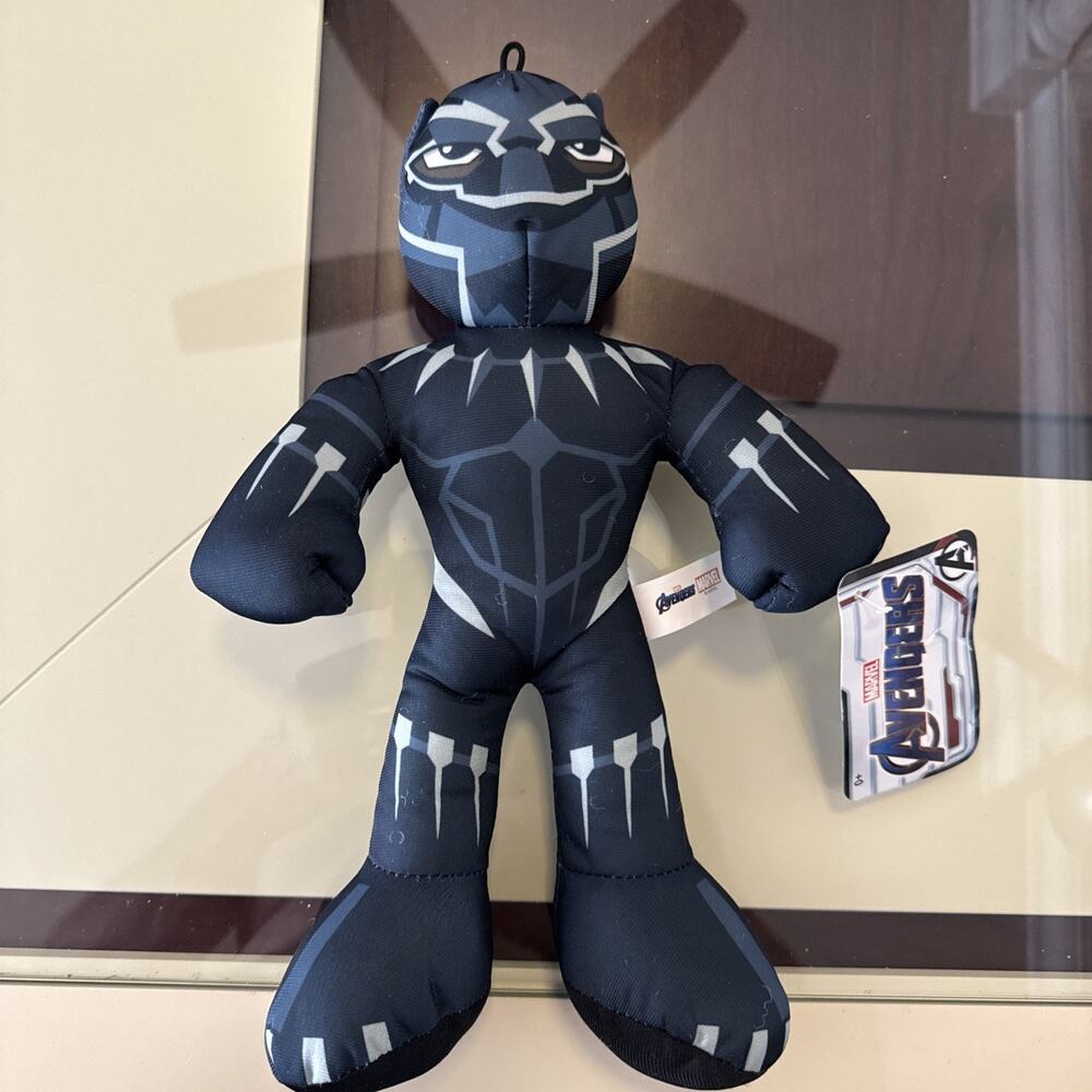 Marvel Avengers Black Panther King T'Challa Wakanda 14" Plush Doll Toy Stuffed